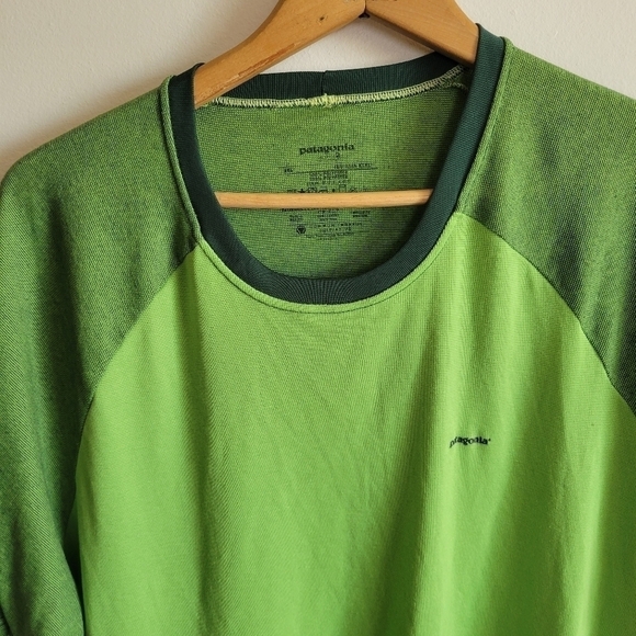 Patagonia Mesh Lightweight Short Sleeve Shirt Green XXL 2XL - Picture 7 of 9